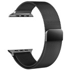 Apple Watch 5 44mm CaseUp Milano Metal Loop Kordon Siyah